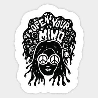 Open Your Mind Sticker